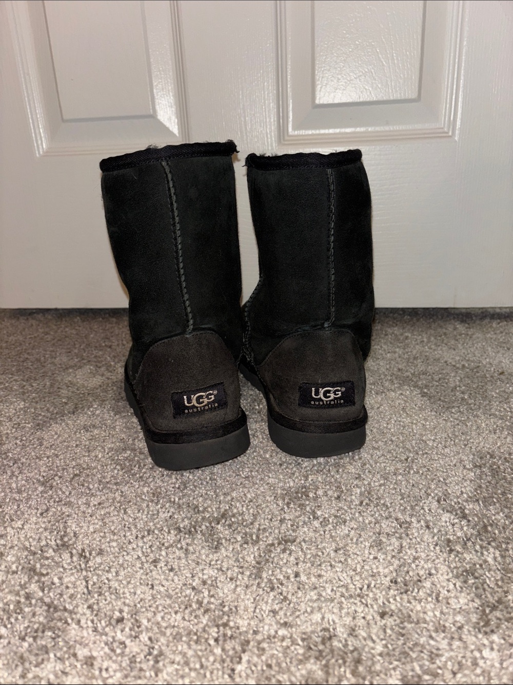 UGG Black Short Suede Boots